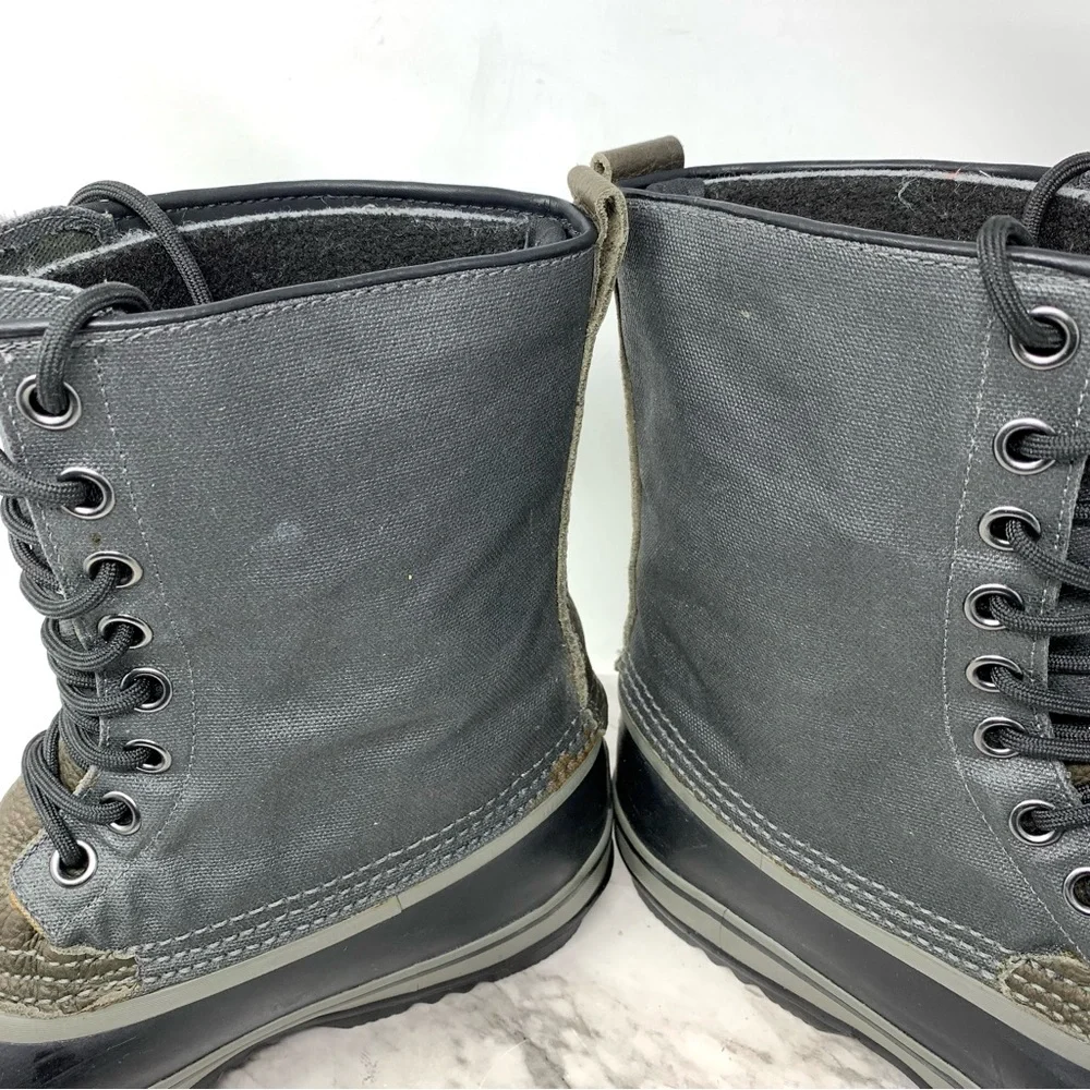 Sorel 1964 Premium CVS Gray Lace Up Waterproof Snow Boots 10/44 Mens Insulated